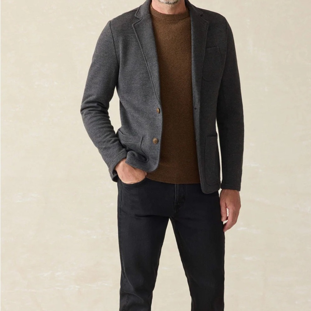Faherty Gray Blazer